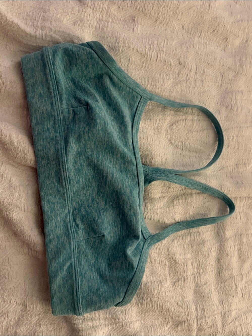 Alo Alosoft lavish sports bra- blue quartz heather